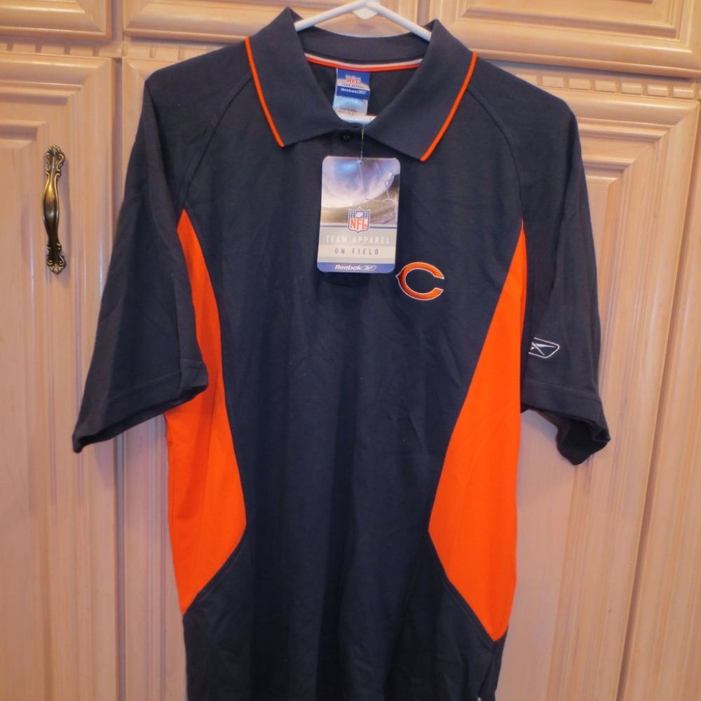 NFL Chicago Bears On Field Team Apparel Polo T-Shirt, 153